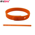 Promotional hot sale cheap bracelet custom adjustable silicone wristband